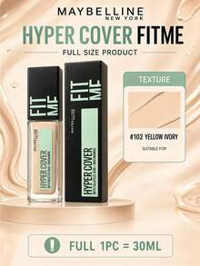 Maybelline Base de Maquillaje Personalizada Versión Impecable 102, Tamaño Completo 30ml, Muestra 18ml, Textura Ligera y Adherente, Alta Cobertura, Larga Duración, Resistente a la Opacidad - Base de maquillaje personalizada impecable 102 - Ver 14