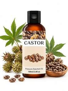 Castor Essential Oil 100ml/30ml, Aromatherapy Oil, Castor Aromatherapy Oil, Suitable For Diffuser, Humidifier, Soap/Candle Making, General Use, Ideal Gift - Castor Oil - View 7