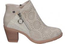 Women Ankle Boots & Booties - 米色 - 查看 1