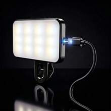 No 015062149-0001 1pc Adjustable 3-Color Selfie Ring Light, Suitable For Phone, Camera, Video Conferencing, Live Streaming, Laptop, Makeup And Selfie, With Clip, Portable Mini LED Light, USB Rechargeable, Phone Fill Light Mini Portable Pocket Light Selfie Timer Handheld RGB Photography Fill Light Beauty Shooting Influencer Live Streaming Light - Fill Light - View 11
