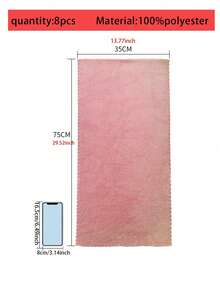 1pc/5pcs/8pcs Quick-Dry (Lightweight) Small Towels, High Absorbency Hand Towel Set, Lightweight Super Soft Fiber Material, Bathroom Hand Towels, Solid Colors, Soft & Comfortable, Multipurpose For Bathroom & Kitchen (34*75cm/13.8*29.5Inch, Assorted Colors) - Multicolor - View 15