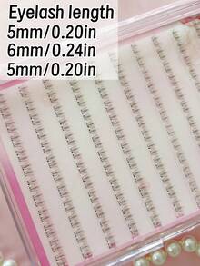 120 Clusters Glue-Free Little Flame Lower Eyelashes, Japanese & Korean Style, C Curl, 5-6mm Short Design, Create Lively Lower Eyelash Makeup Effect, No Glue Needed, DIY Free Matching, Save Makeup Time, Soft & Lightweight Lash Bundles Comfortably Fit Eye Shape, Suitable For Beginners To Wear Easily, Reusable, Applicable For Daily Commute, Dating, Travel, Party & Holiday Makeup, Perfect Holiday Gift For Best Friend & Girlfriend - C - View 5