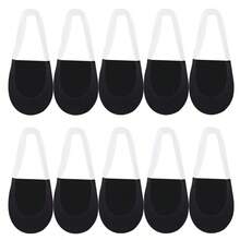 chuanwa（2） 1/5/10 Pairs Women Invisible Summer Silicone Non-Slip For Ultra Thin Half-Palm Suspender Invisible Hollow Sling Boat Socks - Multicolor - View 15