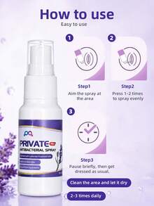 30ml Women's Intimate Care Spray, With Lavender Extract, Non-Sticky, Gentle And Non-Irritating, Fresh Deodorizing, Portable Design, Convenient For Use Anytime And Anywhere, Suitable For Home, Travel And Other Scenarios - Intimate Care Spray - View 4