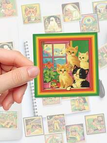 SCXXBSW 50pcs American Retro-Style Halloween Stickers – PVC Decorative Graffiti Stickers Suitable For Manuals, Books, Notebooks, Flasks And Planners. With A Matt Finish, They Are Ideal For Parties, Gifts, Rewards And Festive Presents. - Sticker - View 6