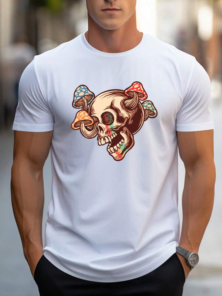 Men T-Shirts - 白色 - 查看 1
