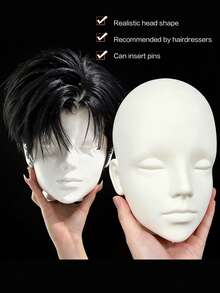 Female Styrofoam Mannequin Manikin Head Model Foam Wig Hair Glasses Display, Halloween - 1PC - View 5