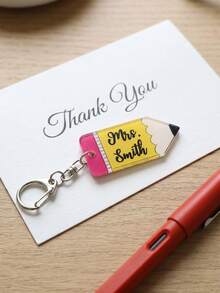 客製化姓名鑰匙圈，可愛咖啡蘋果彩虹吊飾，個性化鑰匙鏈配件，適用於包包與日常攜帶，客製化生日禮物，可自訂 - 風格A - 查看 4