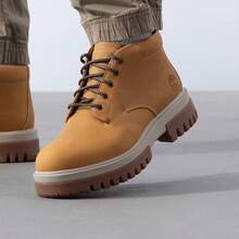 Timberland 新款男士戶外登山耐磨防水防滑厚底工作靴 - 棕色 - 查看 4