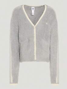 Adidas Originals 女款 CRFT 針織開襟毛衣 KT3170 - 灰色 - 查看 2