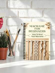 1 Spiral Bound Knotting Notebook, Suitable For Knitting, Handmade Crafts And Rope Art, Professional Handmade Learning Journal, With Step-By-Step Knotting Course, Suitable For Beginners To Learn Handmade Crafts From Scratch - Multicolor - View 5
