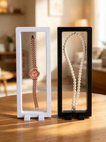1PC/SET Dried Rose Storage Frame Desktop Display Stand Transparent Flower Rack DIY Dried Flower Rack Suitable For Home, And Office Decoration, Valentine's Day, New Year's, Mother's Day Gifts, Necklace Packaging Boxes, Jewelry Storage Boxes - Multicolor - View 2