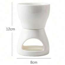 Creative Mini Ceramic Chocolate Fondue Premium Porcelain Chocolate Cheese Melting Pot Household Tool Kitchen Accessories - White - View 2