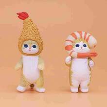 mofusand 1pc The Pop-Up Tempura Themed Blind Box, The Creative Fried Shrimp Shape Is Cute, Fun And Healing, And The Delicate Texture Desktop Decoration Is Suitable For All Kinds Of Festivals. It Is A Good Thing For Collection Lovers. (Stochastic Style) - Multicolor - View 7