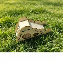 Hamster Villa Double-Layer Fenced Cage Decor Bedroom Wooden Chew-Resistant DIY Sleeping Nest - one-size - View 7