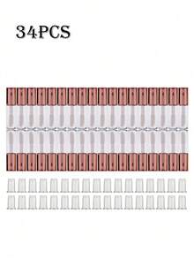 100/47/34/10/1pc Mini Refillable Lip Gloss Tubes - 0.04oz Travel Size Portable Containers With Leak-Proof Rubber Stopper, Empty Lipstick Tubes For DIY Cosmetics And On-The-Go Touch-Ups - Multicolor - View 24