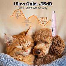 Hatteker 1pc Pet Electric Hair Clipper Cat Dog Electric Shaver USB Rechargeable Grooming Tool Cat Paw Trimming Tool - View 9