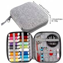 Sewing Kit Complete Set With Threads Needles Scissors Tape Measure Buttons For DIY Handcraft Projects Home And Travel - A01 - View 3