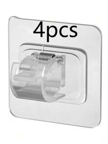2pcs/4pcs/8pcs Curtain Rod Adhesive Fixer, No-Drill Hook, Multiple Color Options - Curtain Rod Brackets - View 19
