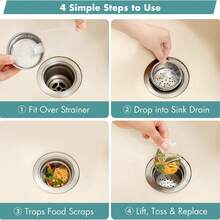 Disposable Kitchen Sink Strainer, Vegetable Washing Basin Drain Filter, Dishwashing Sink Food Waste Drain Mesh - Multiple Styles - View 6