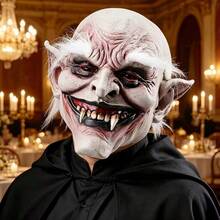 1pc Scary Vampire Fangs Demon Full Face Mask, Halloween Costume Party, Cosplay Prop, Halloween Dress-Up Accessory - Multicolor - View 6