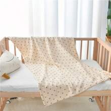 1pc Soft Muslin Baby Swaddle Blanket, Cute Minimalist Solid Fabric, Skin-Friendly For Newborns, Essential Baby Supplies For Spring/Summer - Multicolor - View 5