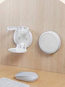1pc Wall-Mounted Folding Cup Holder, Water Cup Coffee Beverage Storage Rack, No-Drill Car Cup Holder, Suitable For Kitchen, Bedroom And Office - Standard Model - View 4
