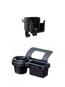 Multifunctional Car Storage Box With Cup Holder, Drink Holder, Side Door Window Phone Slot And Hanging Storage Rack, Universal Perfect Car Interior Organizer, Durable ABS, Easy Install, Space Saving, Ideal For Driver Passenger Daily Commute - Multicolor - View 11