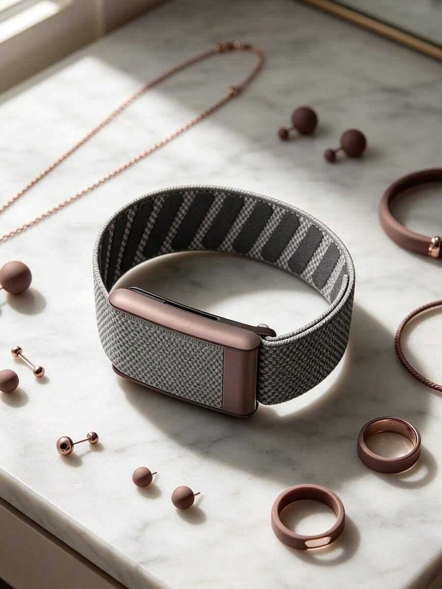 5.0/MG SuperKnit Band – Accesorio de punto icónico de alto rendimiento para dispositivos de salud, fitness y bienestar – No compatible con la 4ª generación - Gris - Ver 1