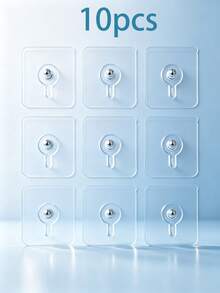 1pc-50pcs Optional, Invisible Seamless Screw Stickers, No-Drill Picture Hanging Hooks, Suitable For Photo Frames, Dry Walls And Hard Walls, Easy To Install, No-Damage Hooks, Wide Application, Home Essential. - Multicolor - View 15
