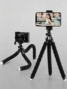 Octopus Tripod Portable Travel Phone Stand Handheld Gimbal Stabilizer Single Tube Macro Selfie Camera Universal Tripod Professional Vlog Desktop Photography Stand - Octopus Tripod - View 2