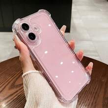 2 Packs TPU Soft Transparent Full Coverage Shockproof Anti-Scratch Anti-Drop Phone Case With Camera Airbag Protection Compatible With Iphone 17 Pro Max/17 Pro/17/16 Pro Max/16 Pro/16/15 Pro Max/15 Pro/15 - White - View 2