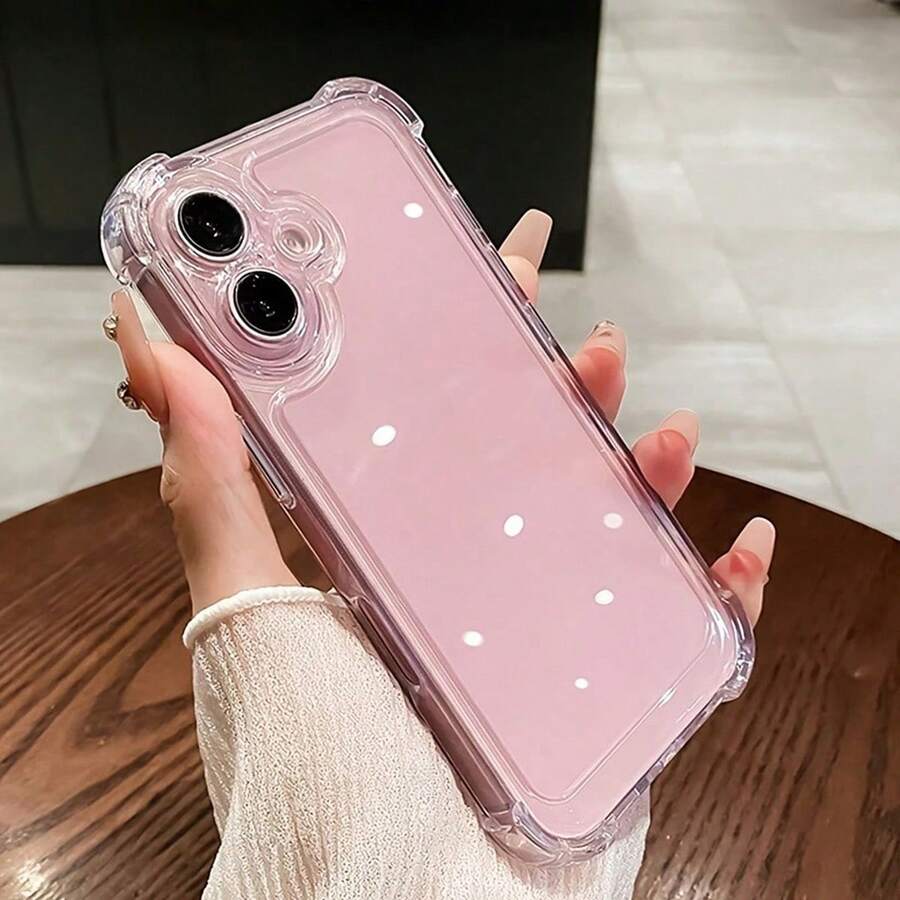 2 Packs TPU Soft Transparent Full Coverage Shockproof Anti-Scratch Anti-Drop Phone Case With Camera Airbag Protection Compatible With Iphone 17 Pro Max/17 Pro/17/16 Pro Max/16 Pro/16/15 Pro Max/15 Pro/15