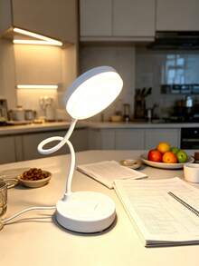 Guanova 1 Peça Luminária de Mesa, Troca de Luz de 3 Cores (Branco / Neutro / Quente), Com Função de Suporte para Telefone, Flexível e Ajustável (USB Plug-In/Recarregável Opcional), Brilho Regulável, Iluminação de Escritório, Luminária de Quarto, Luminária de Mesa, Luminária de Cabeceira, Luminária de Leitura, Luz Noturna Decorativa, Adequado para Escritório, Quarto, Sala de Estar, Leitura e Aprendizado no Escritório, Cozinha, Iluminação de Quarto, Capacidade da Bateria: 800mAh - Iluminação de três tons - Visão 9