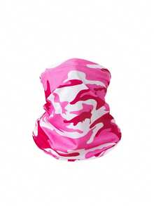 1pc Unisex Camouflage Print Sun Protection Neck Gaiter Face Mask, Breathable Outdoor Fishing Cycling Commuting Multi-Use Face Mask - Multicolor - View 13