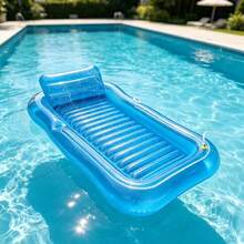 Inflatable Maple Leaf Floating Bed, Adult Swimming Ring With Backrest, Water Floating Lounger, Water Toy, Sun Shade - B - View 10