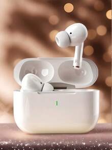 TWS True Wireless Bluetooth Earbuds HiFi Stereo Noise Cancelling Sports Earphones With Microphone Compatible With Smartphones - White - View 2