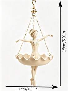 1pc Ballerina Hanging Flower Pot, Ballerina Shaped Planter, Suitable For Succulents, Outdoor Garden Decor, Outdoor Garden Supplies, Home Decor, Lightweight Chain Hook Planter, Balcony, Porch Decor, Restaurant Decor, Back To School, Halloween, Christmas Gift Best Choice - Multiple Styles - View 9
