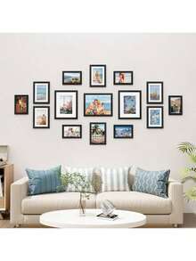 Black Picture Frame Collage Wall Decor, Gallery Wall Set, Engineered Wood & Acrylic, 8x10 5x7 4x6 - 1PC - View 7