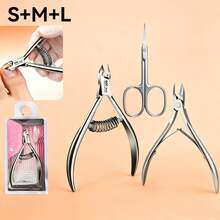 1 pieza Alicates de acero inoxidable plateado para piel muerta - Herramienta para recortar piel muerta, callos y uñas en manos y pies, se puede usar como tijeras para cutículas y recortador, material de metal resistente a la oxidación, duradero, punta afilada y precisa, corte limpio - Plateado - Ver 16