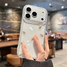 1 Buah Casing Ponsel Resin 3D Motif Tulip, Anti Jatuh, Transparan, Berkilau, Kompatibel dengan iPhone 15/16/17 Pro Max/13/14/11, Pelindung Gaya Segar Musim Semi/Panas - Casing ponsel tulip 3D - View 6