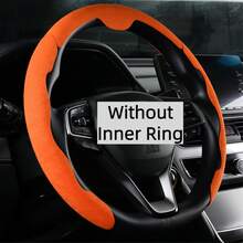 3pcs Non-Slip Steering Wheel Cover - Suede + Supercar Feel + Sweat-Absorbent + Anti-Freeze + Center Alignment Mark + Lightweight + Easy Installation, For Car/Pickup/SUV/MPV/RV/Van - Suede - View 5