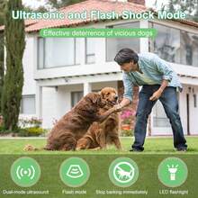 Ultrasonic Anti-Barking Device With LED Flashlight; Rechargeable, Effectively Stops Dog Barking - Black - View 5