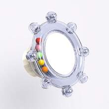 Creative Spiral Latch Hanging Cage Rotating Toy, Parrot Bird Toy With Sound, Mirror, Chewing, Entertaining & Intellectual Stimulation, Rotating Wheel For Tiger Parrot - Multicolor - View 12