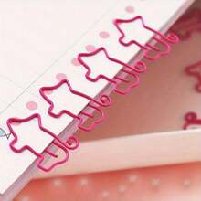 15PCS Pig Paper Clips - Bookmark Planner Paper Clips - Mini Paper Clips Office Decor - Office Folder - Study Paper Clips Binder - Cute Stationery Supplies - A - View 4