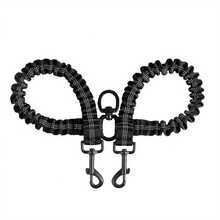 1pc 360° Swivel Anti-Tangle Dual Dog Leash Training Rope, Comfortable Shock-Absorbing Reflective Elastic Rope For Easy Walking 2 Dogs - Multicolor - View 13