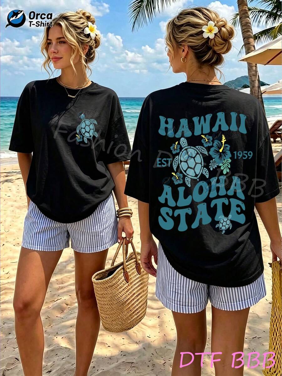 Women T-Shirts - 黑色 - 查看 1
