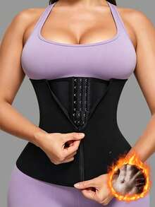 1 Piece Of Women's Sports Waist Belt, Waist Training Waist Belt, Shapewear, Exercise Belt, Abdominal Tight Belt, Yoga Fitness Waist Seal - Black - View 11