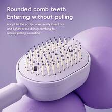 ICEWLESS Multifunctional Nano Mist Hair Brush, Portable Scalp Massager & Styling Comb, Creates Smooth Shiny Hair, Hydrating Hair Care Tool, Suitable For Daily Use, Easy To Clean, For Women, 300mAh - Multicolor - View 4
