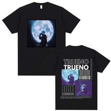 Rapper Trueno Mateo Palacios Double-Sided Graphic T-Shirt For Men And Women Hip-Hop Vintage Oversized Streetwear Soft Cotton T-Shirt - White - View 1